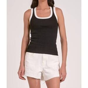 NEW ELAN robbie tank top in black white